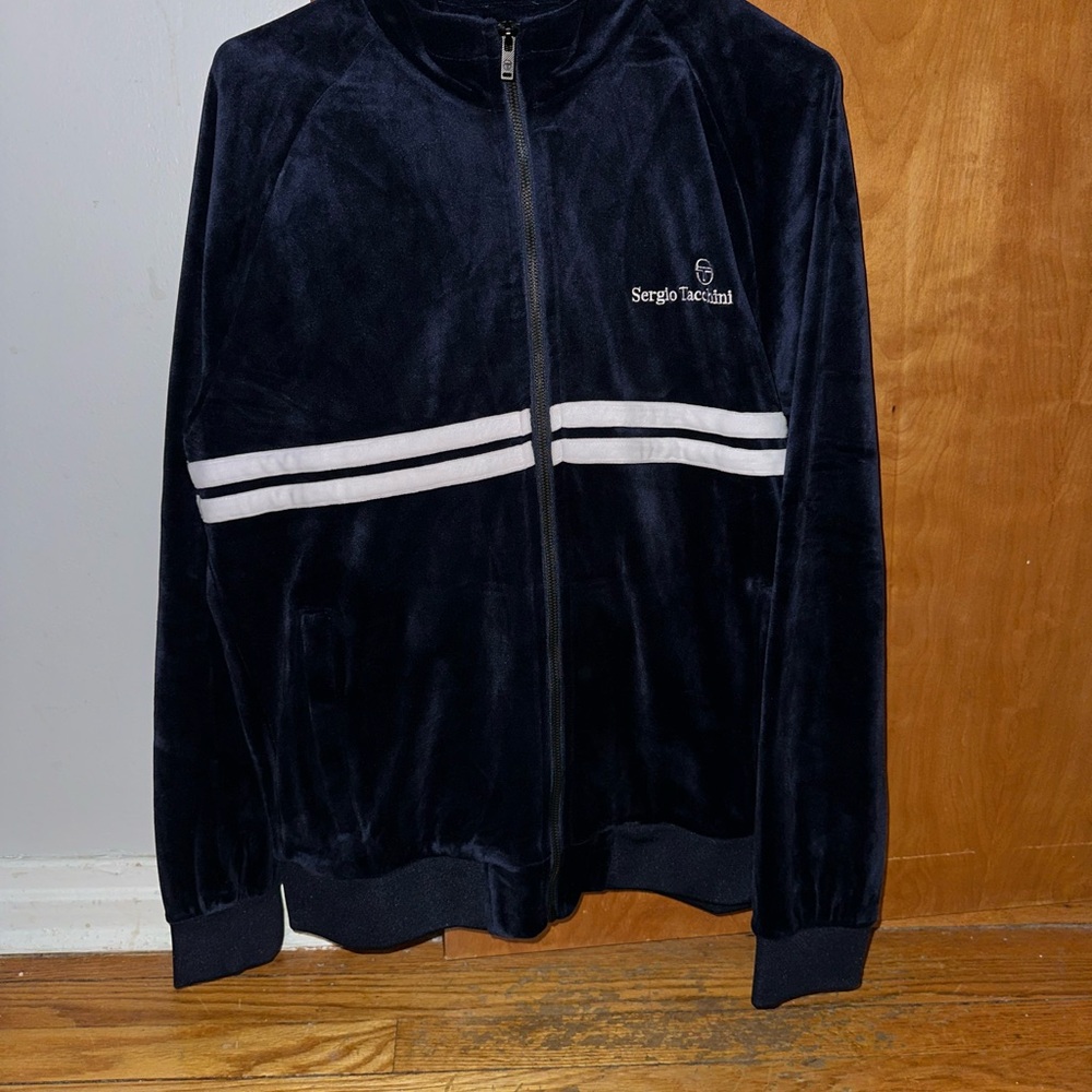 Sergio Tacchini Black and White Bomber Jacket